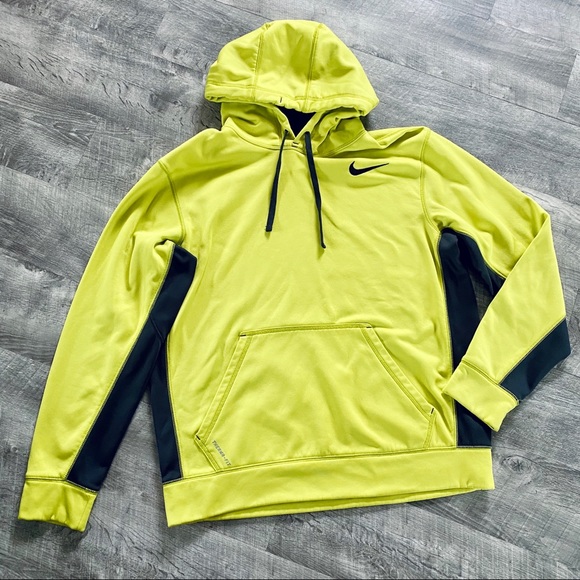 neon yellow hoodie nike